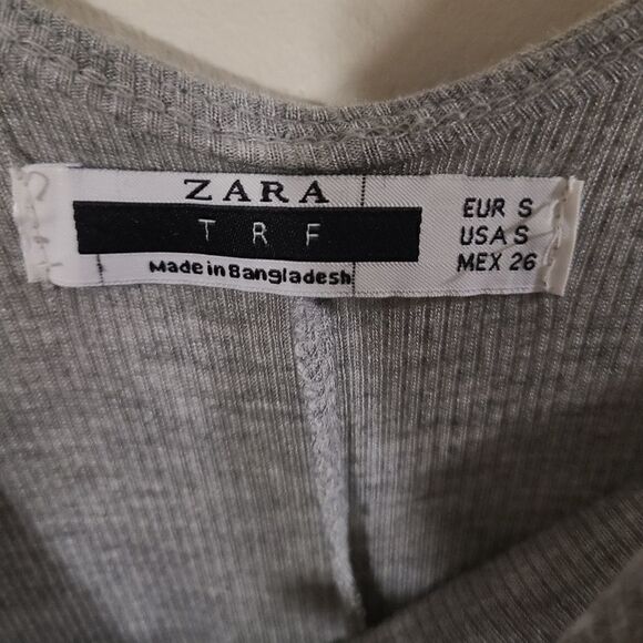 Zara TRF Grey Tank Dress Size Small - Picture 2 of 4